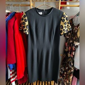 Vintage sequin leopard dress